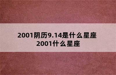 2001阴历9.14是什么星座 2001什么星座